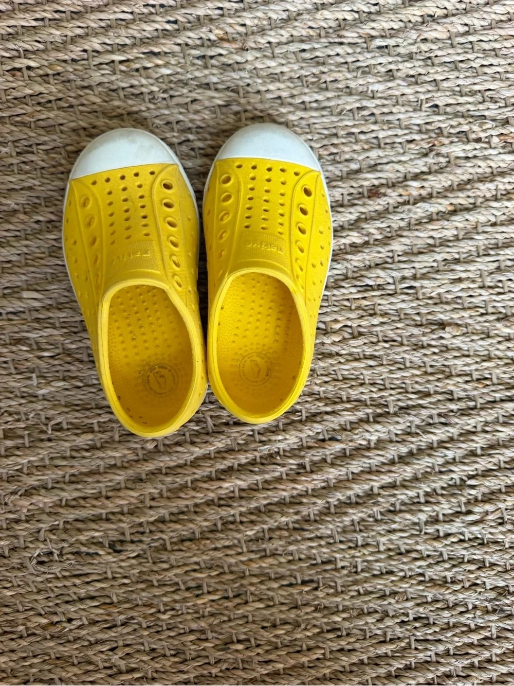 Native Jefferson Slip-On Water Shoes | Yellow | Kids Size 7
